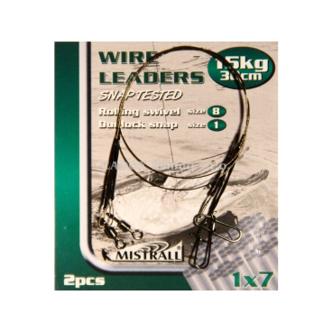 MISTRALL- Lanko WIRE LEADERS 1x7 30cm