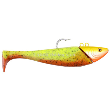 SPRO - Jig + ripper Mega jig shad 470g - 24cm - orange/chartreuse