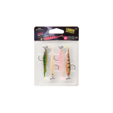 Fox Rage - Sada gumových nástrah s jiggem (5g, 1/0) Slick shad UV 7cm, bal. 4ks - VÝPRODEJ