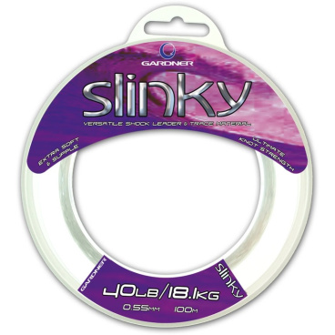 Gardner Vlasec Slinky Clear|100m/ 27,2kg( 60lb)/0,70mm - VÝPRODEJ