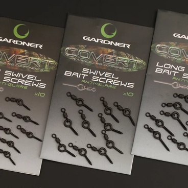 Gardner Kolíček s obratlíkem Covert Swivel Bait Screws Anti Glare