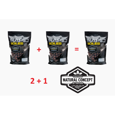 Akce 2+1 Rapid Boilies Platinum 24mm 250g