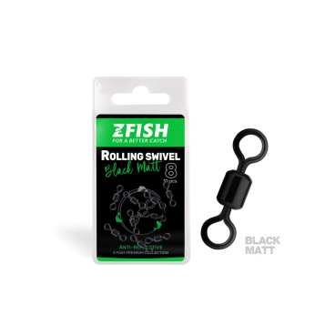 ZFISH - Obratlík Rolling Swivel Black Matt vel.8/28Kg